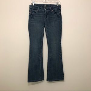 7FAM Dojo Jeans Flare Wide Leg Denim Size 26